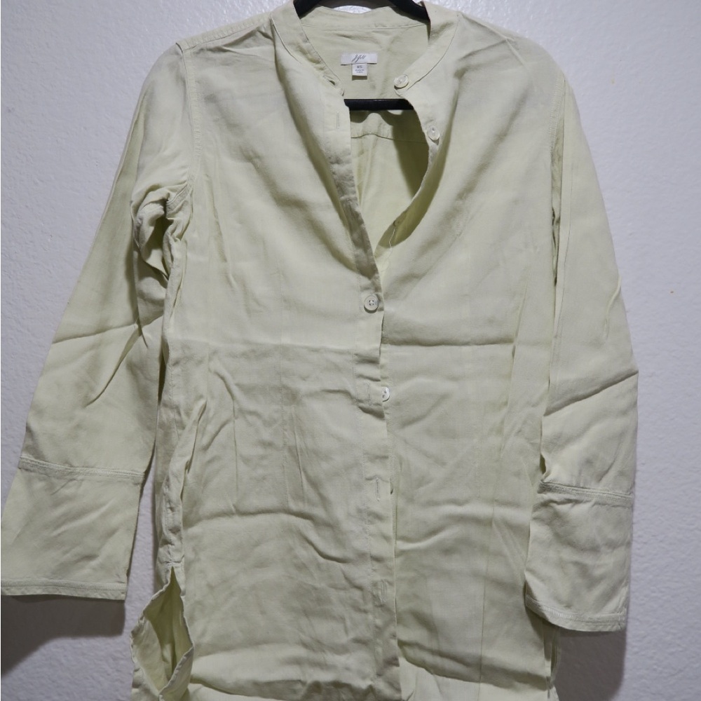 J. Crew Pale Green Sage Button-Up Shirt